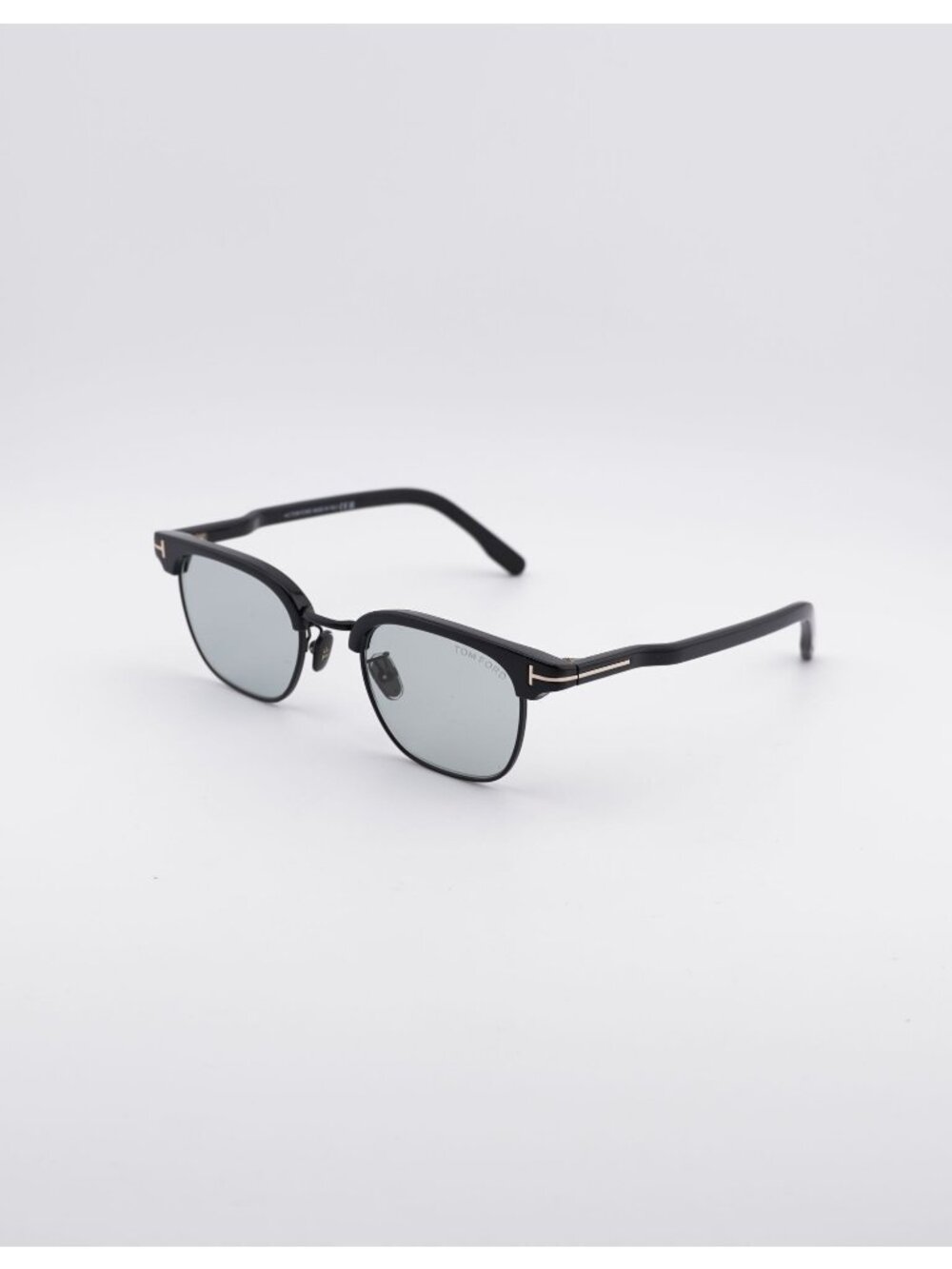 Tom Ford FT1119-D 01A Sunglasses Black Browline Frame, Smoke Lenses
